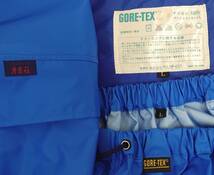 まとめ売り3点　秀岳荘　GORE-TEX ゴアテックス レインウェア①ジャケット ブルー L②パンツ ブルー L③袋 ブルー メンズ 02_画像3