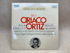 中古LP Ciriaco EN El Recuerdo　Trio Ciriaco Ortiz　タンゴ TANGO CAL-3309　CIE1602