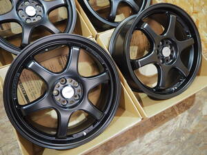 ★5ZIGEN★18inch 8.5J+45 5H114.3 人気 逆ゾリ 6本スポーク ProRacer 新品ホイール1台分 タイヤset可能 IS GS CIVIC REVORG WRX STI BK