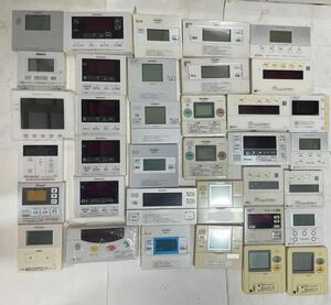 温水器リモコン36点大量まとめTOSHIBA National CLC Sunsiesta Rinnai DAIKIN Panasonic HARMAN MITSUBISHI ENEFARM NORITZジャンク品