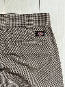 ディッキーズ Dickies 千鳥格子柄ノータックチノパンツ 30インチ 中古