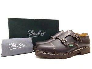 新品★Paraboot WILLIAM★パラブーツ ウィリアム★UK9★ダブルモンクストラップシューズ★MARRON-LIS CAFE★★フランス