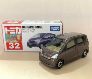 トミカ　ダイハツ　ムーヴ　No.32　2011　ミニカー　TOMICA　同梱可 DAIHATSU MOVE (Mdmo_yel)