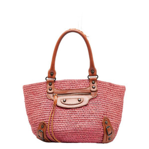  Balenciaga ручная сумочка корзина сумка корзина сумка 236741 розовый Brown черновой .a кожа женский BALENCIAGA [ б/у ]