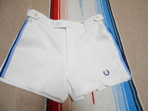 １９８０年代製 FRED PERRY TENNIS WIMBLEDON ATP BADMINTON ATHLETIC SHORTSフレッドペリー テニス バドミントン スポーツ短パン ショーツ