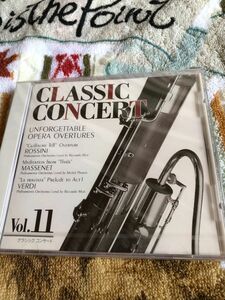 クラシック コンサート　vol.11 ≪忘れえぬオペラ序曲・間奏曲集≫ 毎日新聞社　CD 未開封