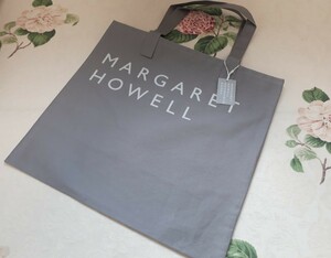 即決◇MARGARET HOWELL◇マーガレット・ハウエル ロゴバッグ gray◇新品未使用