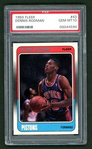 PSA 10 1988-98 Fleer Dennis Rodman #43 GEM MINT RC Rookie Card デニス・ロッドマン ルーキーカード HoF 殿堂入り NBA75周年記念チーム