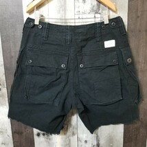 POLO RALPH LAUREN UTILITY　ラルフローレン　ハーフパンツ　ショートパンツ　サイズ28　カーゴ　切りっぱなし　ブラック_画像2