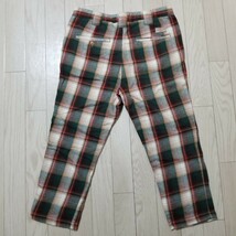 Dickies　ディッキーズ　クロップド　パンツ　Mサイズ　チェック　コットン_画像2