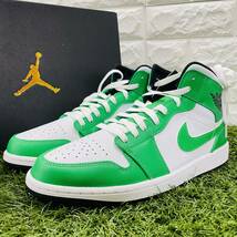 即決 ナイキ エアジョーダン1 ミッド Nike Air Jordan 1 MID AJ1 緑 白 黒 メンズ 32.0cm 送料込み DQ8426-301_画像6