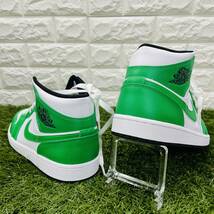 即決 ナイキ エアジョーダン1 ミッド Nike Air Jordan 1 MID AJ1 緑 白 黒 メンズ 32.0cm 送料込み DQ8426-301_画像8