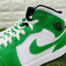 即決 ナイキ エアジョーダン1 ミッド Nike Air Jordan 1 MID AJ1 緑 白 黒 メンズ 32.0cm 送料込み DQ8426-301_画像10
