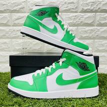 即決 ナイキ エアジョーダン1 ミッド Nike Air Jordan 1 MID AJ1 緑 白 黒 メンズ 28.5cm 送料込み DQ8426-301_画像3