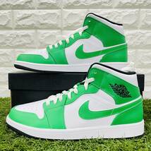 即決 ナイキ エアジョーダン1 ミッド Nike Air Jordan 1 MID AJ1 緑 白 黒 メンズ 28.5cm 送料込み DQ8426-301_画像4