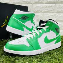 即決 ナイキ エアジョーダン1 ミッド Nike Air Jordan 1 MID AJ1 緑 白 黒 メンズ 28.0cm 送料込み DQ8426-301_画像3