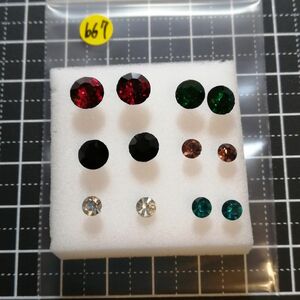 【b67】樹脂ピアス 6ペアセット レディース アクセサリー ホストピアス プチプラアクセ ガールズ ハンドメイド風 オシャレ