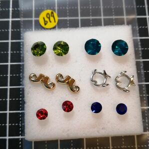 【b99】樹脂ピアス 6ペアセット レディース アクセサリー ホストピアス プチプラアクセ ガールズ ハンドメイド風 オシャレ