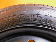 175/60R16 GOOD YEAR EFFICIENTGRIP ECO 製造年2021 4本 鉄ホイール J16×5 1/2J 4×100 バリ溝★C444_画像6