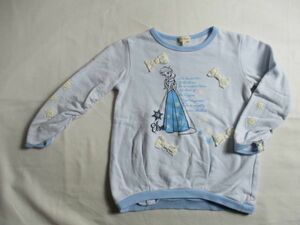 BA489[HUSHUSH] HusHush hole yuki snow. crystal pattern ribbon sweatshirt woman .. blue 110