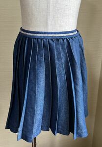 ZARA ザラ シャンブレー プリーツ スカート 120サイズ 7~8歳