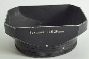 hiG-02★並品★Super Takumar 28mm F3.5 SMC Takumar 28mm F3.5 ペンタックス 金属製角型レンズフード