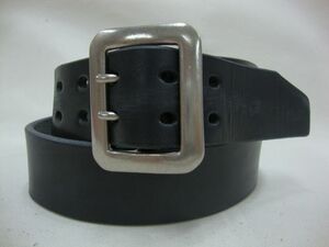  price \8.580- Cushman [CUSHMAN]*W pin 40mm saddle leather belt [W34/BLACK] regular new goods *MADE IN JAPAN* meat thickness cow leather passing of years change *!