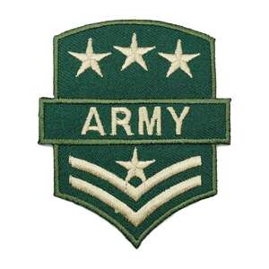 アイロンワッペン ARMY アーミー ミリタリー 軍物 紋章 簡単貼り付け アップリケ 刺繍 裁縫 