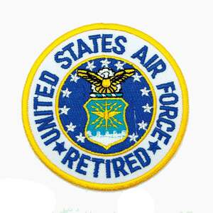アイロンワッペン US AIR FORCE ミリタリー 軍物 簡単貼り付け アップリケ 刺繍 裁縫