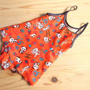 *美品!laugh&cheapオレンジワンピース水着120センチ*