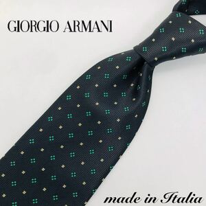 GIORGIO ARMANI Italy silk dot green blaser 