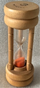 砂時計 3minutes ピンク 昭和レトロ 約10cm
