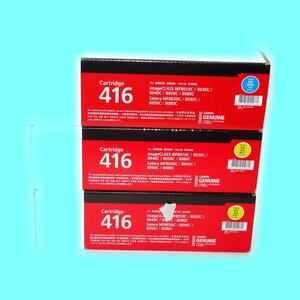 *2 color 3 pcs set original Canon toner cartridge 416 CRG-416 Cyan yellow 2 ps Satera MF8080Cw for [ free shipping ]NO.3318