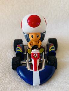 * super Mario pull-back car kinopio* Mario Cart minicar mascot figure 
