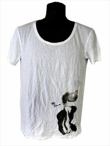 デスピエール DES PIERRE メンズ半袖Tシャツ ホワイト サイズ2 新品