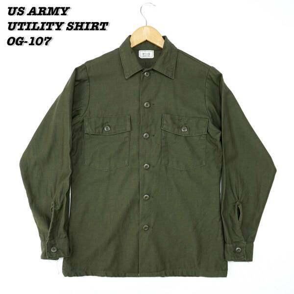 US ARMY UTILITY SHIRT OG-107 1976s 14 1/2-33 SHIRT23185 Vintage アメリカ軍 ユーティリティーシャツ 1970年代 ヴィンテージ 米軍実物