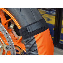 Rise(ライズ) バイク タイヤ保護カバー まもるくん 17インチ オレンジ/ブラック 012177_画像3