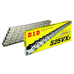 Did (Daido Kogyo) Bike VX Series Chain 525VX3-130L ZJ (Kashime) Silver Did525VX3-130ZJ S &amp; S