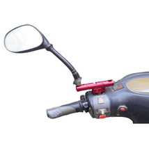 エナジープライス バイク ハンドルホルダー・ポスト バイク専用拡張クランプ正ネジ8mm/10mmアダプター シルバー_画像3