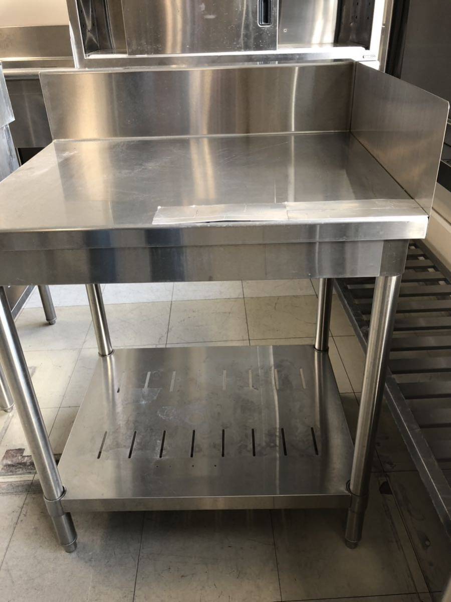 A 収納庫付き作業台 作業台 調理台 棚付き 業務用 キッチン台 ワーク