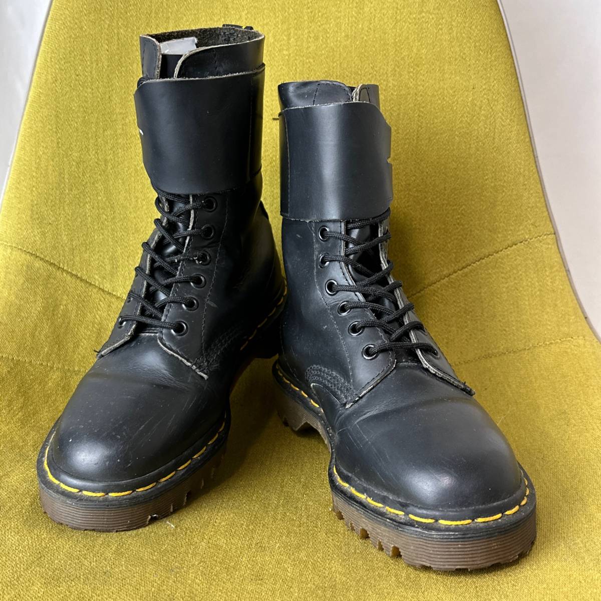 通販サイト 【中古】Dr.Martens◇レースアップブーツ/UK8/BLK/レザー