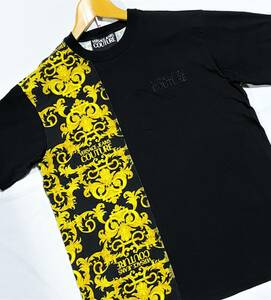 ★VERSACE JEANS COUTURE ヴェルサーチ ジーンズクチュール 半袖Tシャツ 黒★