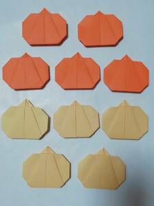  оригами Halloween тыква 10 шт * ручная работа стена поверхность украшение ежегодные мероприятия тыква 