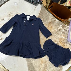 ラルフローレン RALPH LAUREN 長袖ワンピース ラルフローレンワンピース 長袖 女の子　6M 75cm