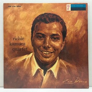 良好!! MONO 初版グレー 深溝 裏青刷り USオリジナル RICHIE KAMUCA Quartet ('57 Mode 100) PAT#刻印 w/ Carl Perkins, Leroy Vinnegar