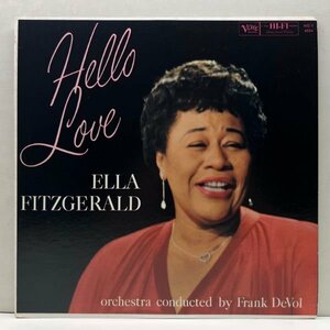 USオリジナル MONO 初版 VERVEリム 深溝 ELLA FITZGERALD Hello Love ('59 Verve) 最高のバラード集！エラ・フィッツジェラルド 米モノラル