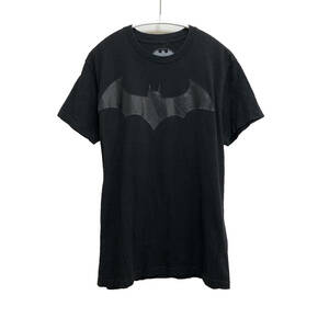 USA 古着 半袖 Tシャツ バットマン ブラック 黒 メンズM アメコミ DCコミックス ロゴプリントTシャツ 古着卸 激安 BA1195