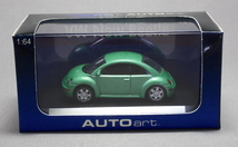 AUTOart オートアート 1/64 VOLKSWAGEN NEW BEETLE (GREEN)_画像1