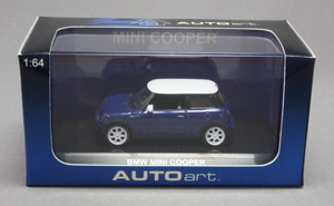 AUTOart オートアート 1/64 BMW MINI COOPER(BLUE)