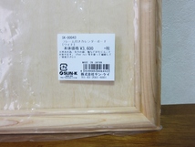 トールペイント　白木　プラーク　オーバル　フレーム付きボード(42×32×1、5㎝)・オーバル2枚(37×29㎝・32×23㎝)　未使用_画像3